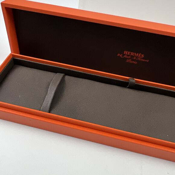 Hermes Chaine d'Ancre Bracelet Empty Box Case Jewelry Storage 10.75 X 2.75 X 1.5 - Picture 6 of 7